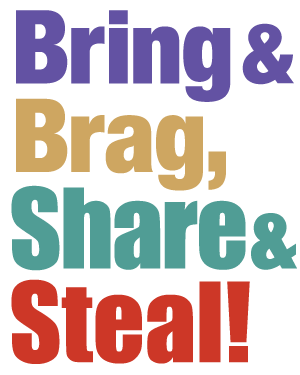 Bring, Brag, Share, Steal Wordmark